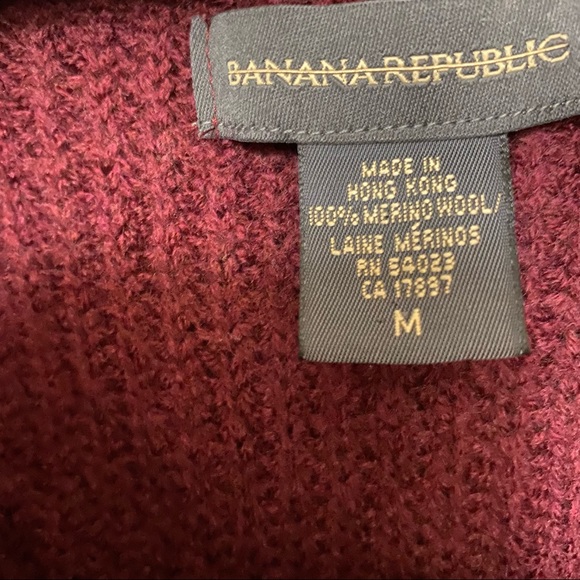 Banana Republic 100% Merino Wool Zip-Up Sweater - Picture 3 of 5